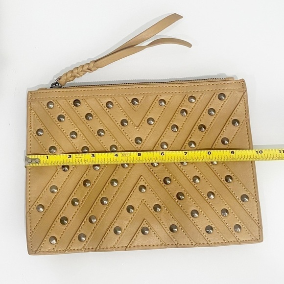 BCBGeneration The Starstruck Clutch Camel Studded Faux Leather - Picture 5 of 7